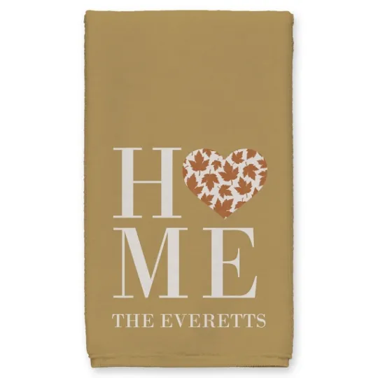 Kirkland's Home Personalized Home With Heart 2-Pc. Harvest Towels- Blankets & Throws