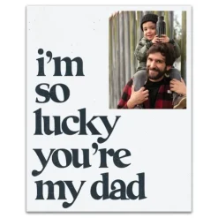 Kirkland's Home Personalized I'M So Lucky You'Re My Dad Canvas Art- Wall Quotes & Signs