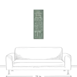 Kirkland's Home Personalized Kitchen Rules Canvas Wall Plaque- Wall Quotes & Signs