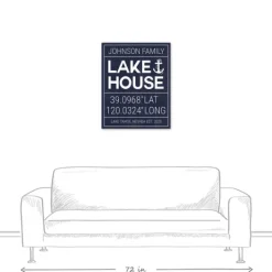 Kirkland's Home Personalized Lake House Canvas Wall Plaque- Wall Quotes & Signs