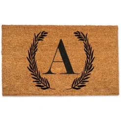 Kirkland's Home Personalized Monogram Laurel Doormat- Doormats