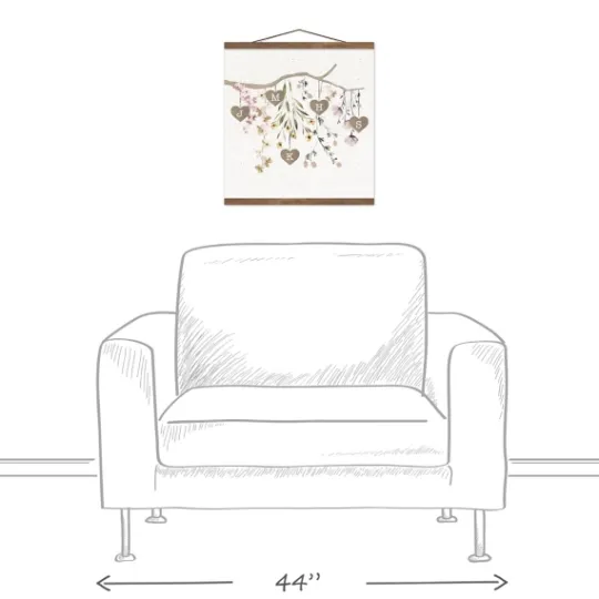Kirkland's Home Personalized Monogram Tree Branch Teakwood Print- Wall Quotes & Signs
