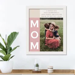 Kirkland's Home Personalized Pink Mom Photo Framed Print- Wall Quotes & Signs