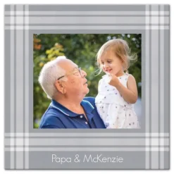 Kirkland's Home Personalized Plaid Photo Canvas Art Print- Wall Quotes & Signs