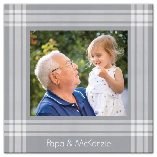 Kirkland's Home Personalized Plaid Photo Canvas Art Print- Wall Quotes & Signs