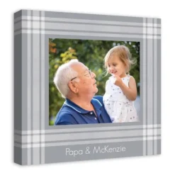 Kirkland's Home Personalized Plaid Photo Canvas Art Print- Wall Quotes & Signs