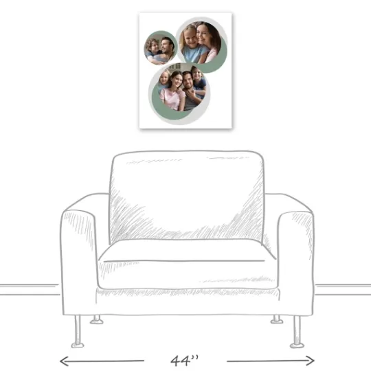 Kirkland's Home Personalized Sage Circle Photo Wall Plaque- Wall Quotes & Signs