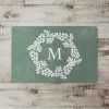 Kirkland's Home Personalized Sage Fern Monogram Kitchen Mat- Kitchen & Floor Mats