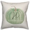 Kirkland's Home Personalized Sage Pumpkin Harvest Outdoor Pillow- Pillows
