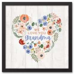 Kirkland's Home Personalized We Love You Floral Framed Art Print- Wall Quotes & Signs