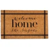 Kirkland's Home Personalized Welcome Home Doormat- Doormats