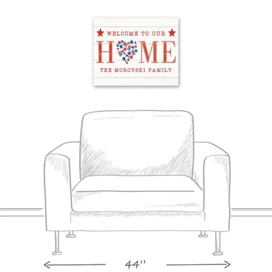 Kirkland's Home Personalized Welcome To Our Home Canvas Art Print- Wall Quotes & Signs