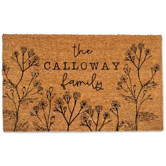 Kirkland's Home Personalized Wildflower Doormat- Doormats