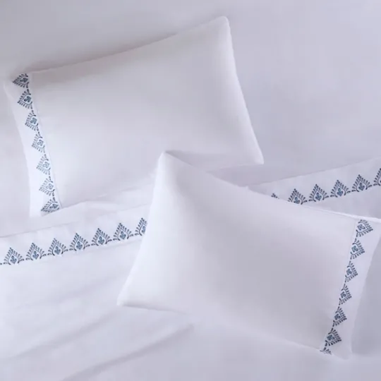 Kirkland's Home Petal Blossom Hem Microfiber 4-Pc. Queen Sheet Set- Bed Sheets