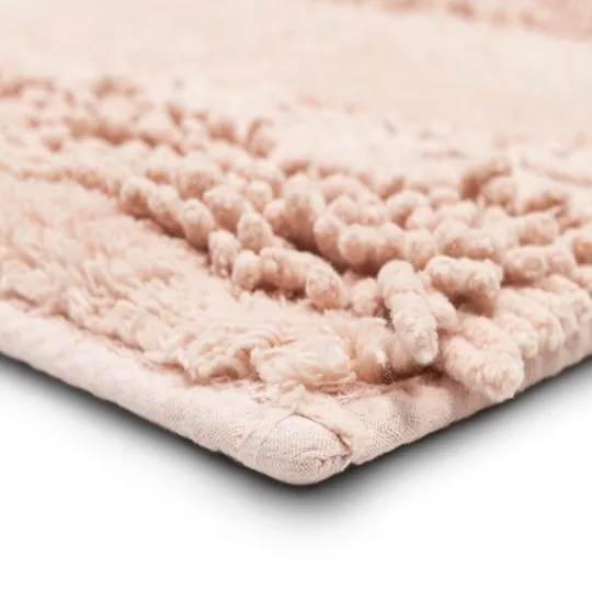 Kirkland's Home Petal Blush Asymmetrical Cotton Bath Mat, 24 In.- Bathroom Rugs
