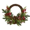 Kirkland's Home Pine And Cedar Christmas Wreath- Wreaths