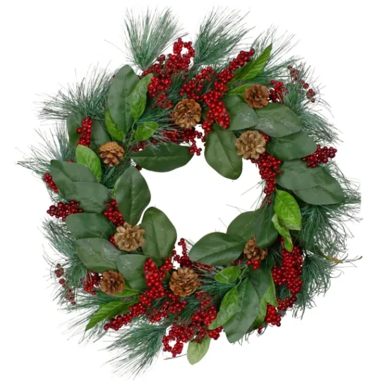 Kirkland's Home Pine Needles And Berries Wreath- Wreaths