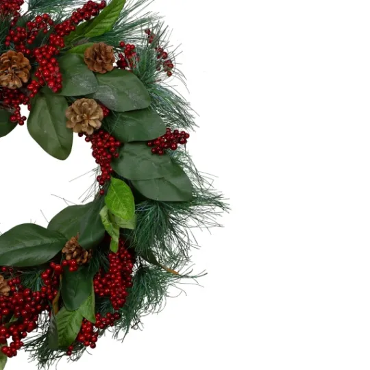 Kirkland's Home Pine Needles And Berries Wreath- Wreaths