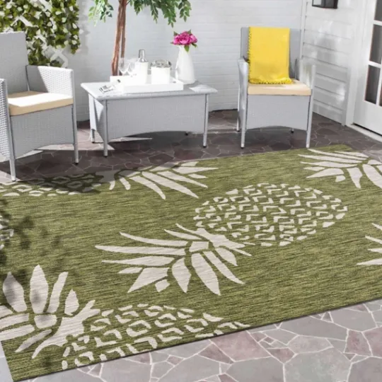 Kirkland's Home Pineapple Indoor/Outdoor Area Rug, 5X7- Outdoor Rugs