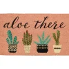 Kirkland's Home Pink Aloe There Coir Doormat- Doormats
