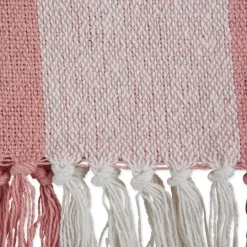 Kirkland's Home Pink And White Buffalo Check Throw- Blankets & Throws