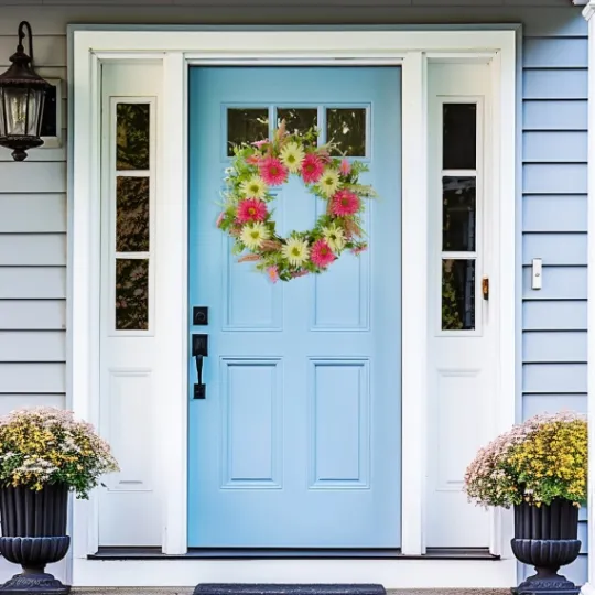 Kirkland's Home Pink And White Chrysanthemum And Berry Wreath- Wreaths