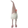 Kirkland's Home Pink And White Plaid Gnome Shelf Sitter- Statues & Figurines