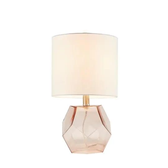 Kirkland's Home Pink Glass Stella Table Lamp- Table Lamps
