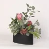 Kirkland's Home Pink Protea And Eucalyptus Arrangement In Planter- Arrangements & Greenery