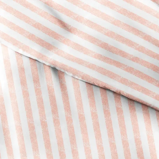 Kirkland's Home Pink Rugged Stripe 2-Pc. Twin Duvet Cover Set- Duvets