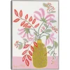 Kirkland's Home Pink Table Framed Canvas Art Print- Framed Art