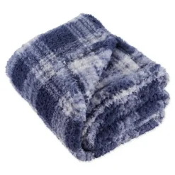 Kirkland's Home Plaid Plush Throw- Blankets & Throws