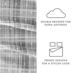 Kirkland's Home Plaid Polka Dot 3-Pc. Twin Sheet Set- Bed Sheets