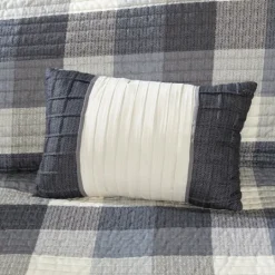Kirkland's Home Plaid Reversible 6-Pc. Full/Queen Coverlet Set- Bedspreads & Coverlets