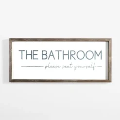 Kirkland's Home Please Seat Yourself Framed Wall Plaque- Wall Quotes & Signs