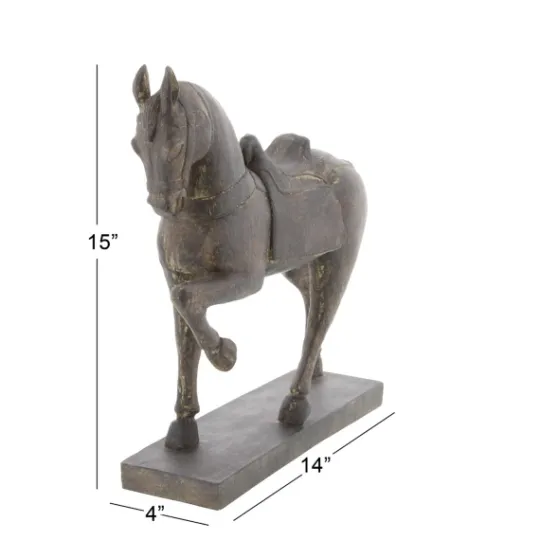 Kirkland's Home Polystone Prancing Horse Statue- Statues & Figurines