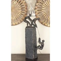 Kirkland's Home Polystone Rock Climber Sculpture- Statues & Figurines
