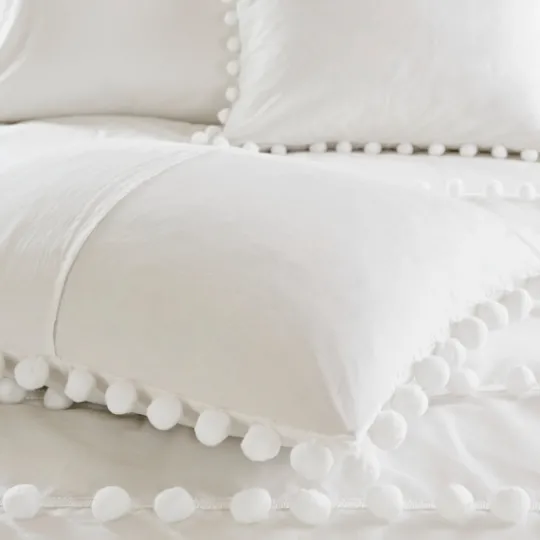 Kirkland's Home Pom Pom Full/Queen 3-Pc. Comforter Set- Comforters