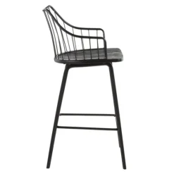Kirkland's Home Poplar Wood Swivel Counter Stool- Bar Stools & Counter Height Stools
