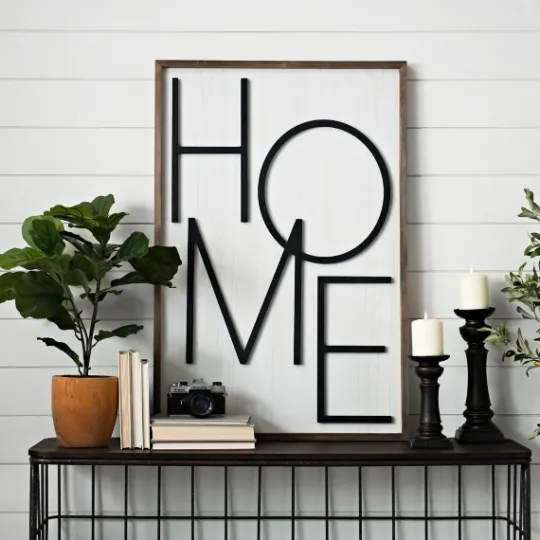 Kirkland's Home Popped Letter Home Plaque- Wall Quotes & Signs