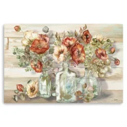 Kirkland's Home Poppies And Eucalyptus Canvas Art Print, 60X40 In.- Canvas Art