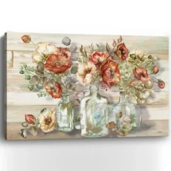 Kirkland's Home Poppies And Eucalyptus Canvas Art Print, 60X40 In.- Canvas Art