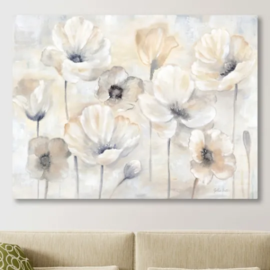 Kirkland's Home Poppy Garden Landscape Giclee Canvas Art Print- Canvas Art
