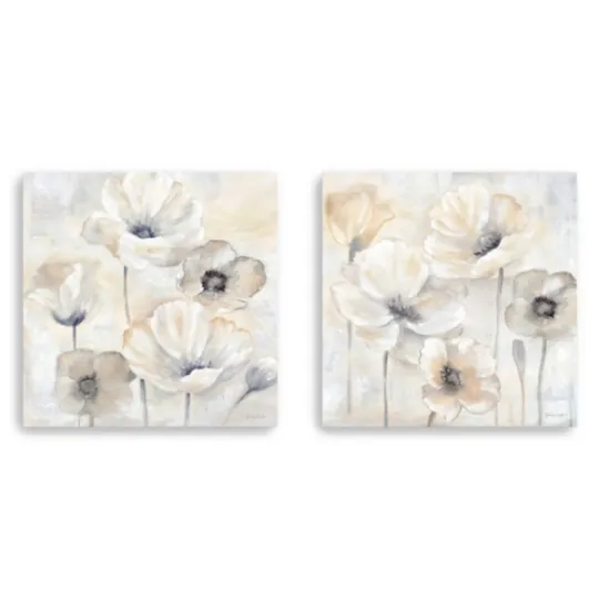 Kirkland's Home Poppy Garden 2-Pc. Canvas Art Set, 30X30 In.- Canvas Art