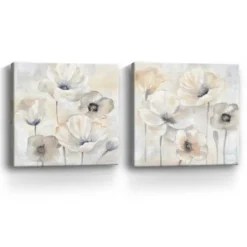 Kirkland's Home Poppy Garden 2-Pc. Canvas Art Set, 30X30 In.- Canvas Art