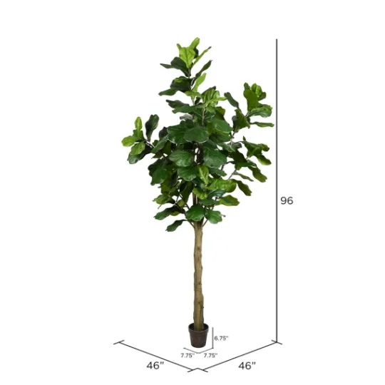 Kirkland's Home Potted Fiddle Leaf Fig Tree, 8 Ft.- Trees & Topiaries