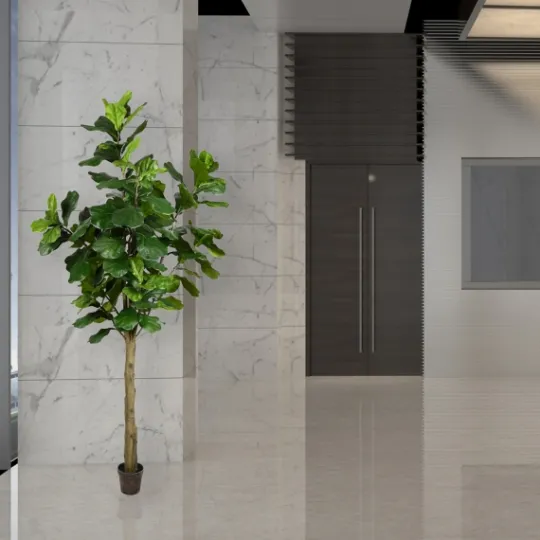 Kirkland's Home Potted Fiddle Leaf Fig Tree, 8 Ft.- Trees & Topiaries