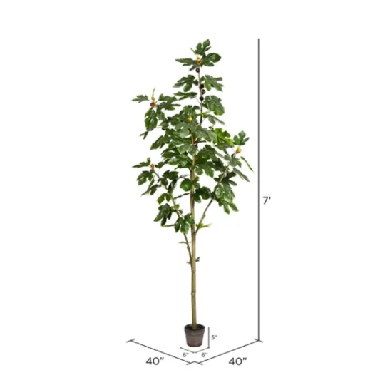 Kirkland's Home Potted Fig Tree, 7 Ft.- Trees & Topiaries