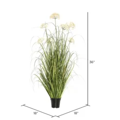 Kirkland's Home Potted Flowering Grass, 36 In.- Trees & Topiaries