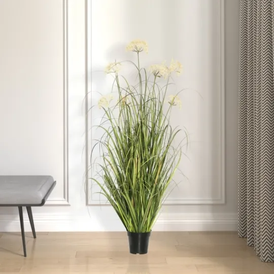 Kirkland's Home Potted Flowering Grass, 36 In.- Trees & Topiaries